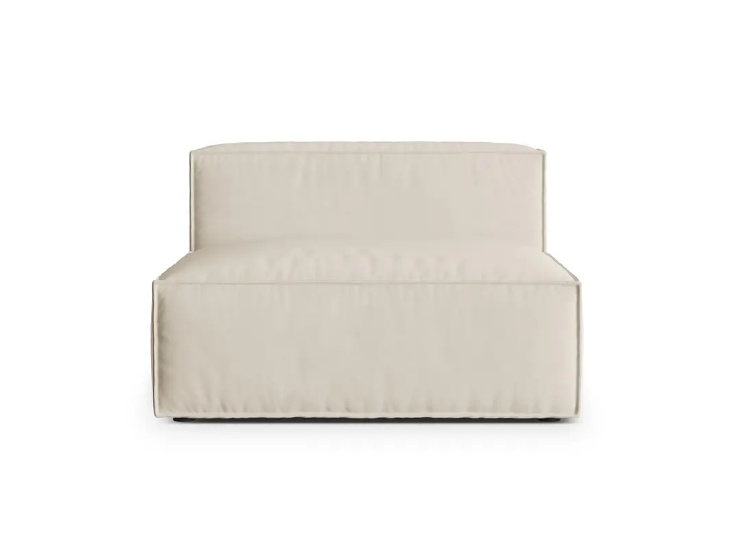 Nuria Velour Modul Armless 2 Sitzer