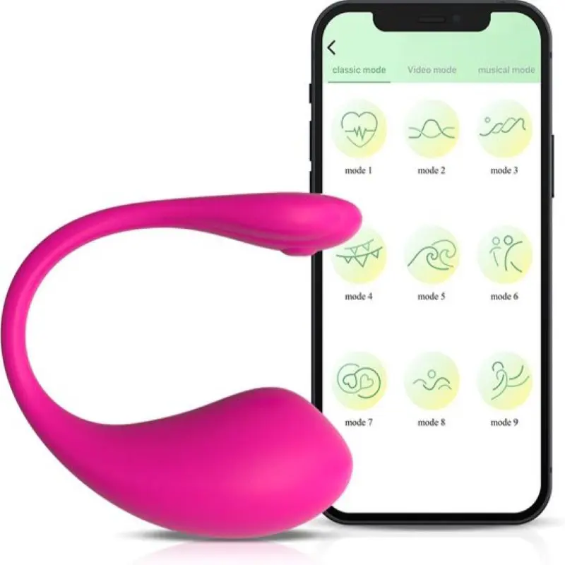 Œuf vibrant connecté Bluetooth application & télécommande — Jumping