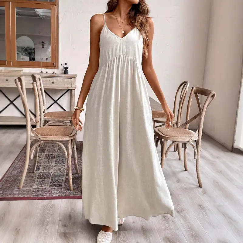 Ohne Träger Bequem A-Linie Langarm Kleid