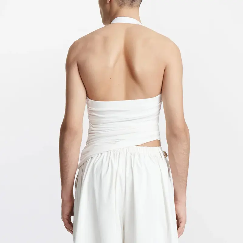 Ohne Träger Off-shoulder Hollow-out Weste