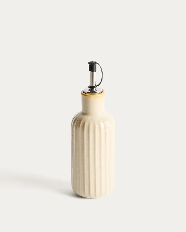 Ölflasche Belor aus Keramik in Weiss