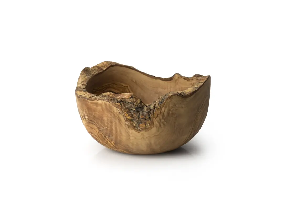 Olivenholz Schale Naturform, 25cm