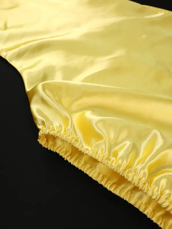 One Shoulder Cropped Blouse mit Ballonärmeln