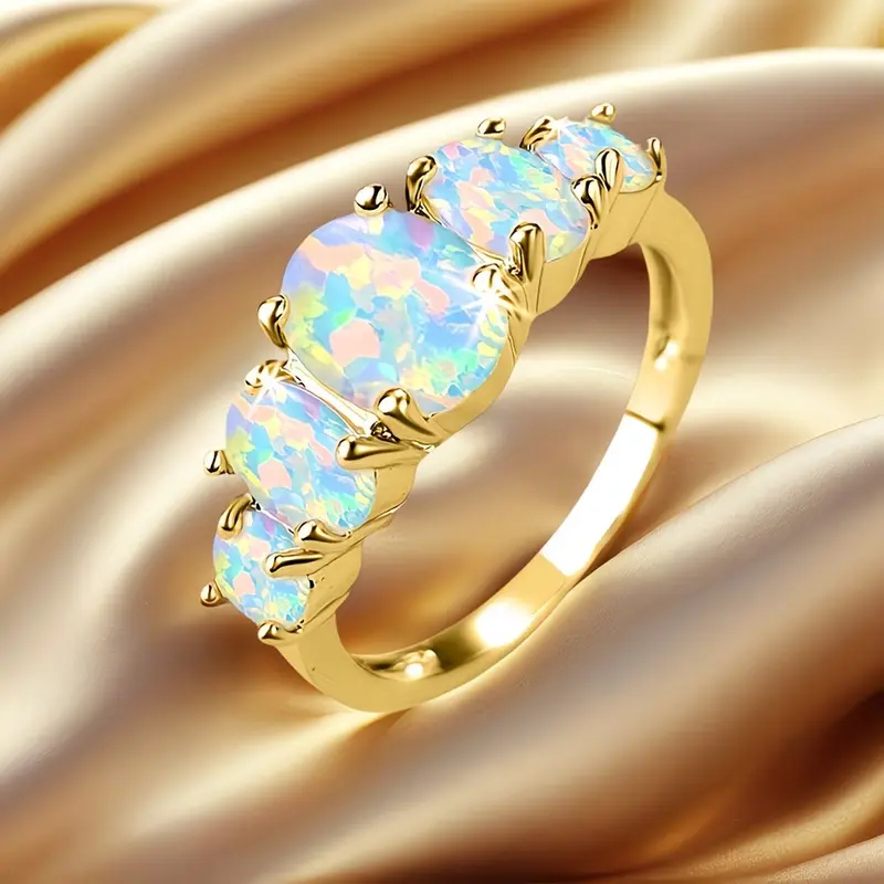 Opal Ring Oval Design