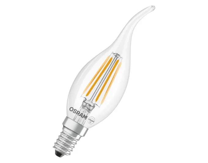 OSRAM LED-Lampe Retrofit Superstar Classic BA E14 3.4W 470lm dimmable clear Warm White