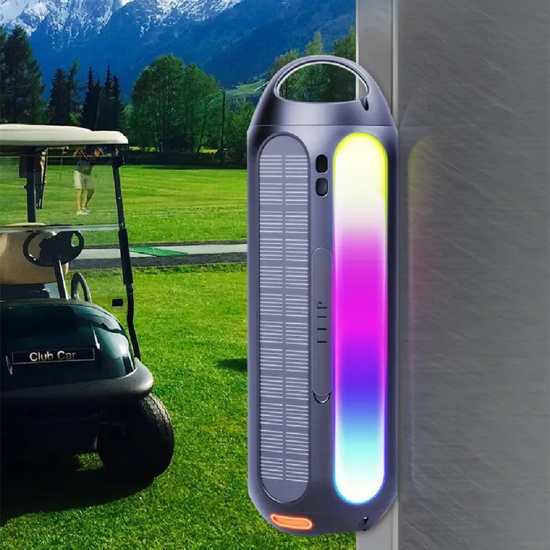 Outdoor Bluetooth Speaker Solar – RGB-Licht, Wasserdicht & Tragbar
