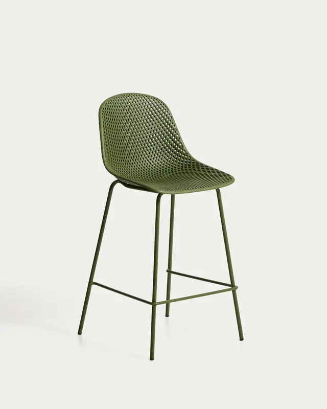 Outdoor-Hocker Quinby in Grün, 65 cm