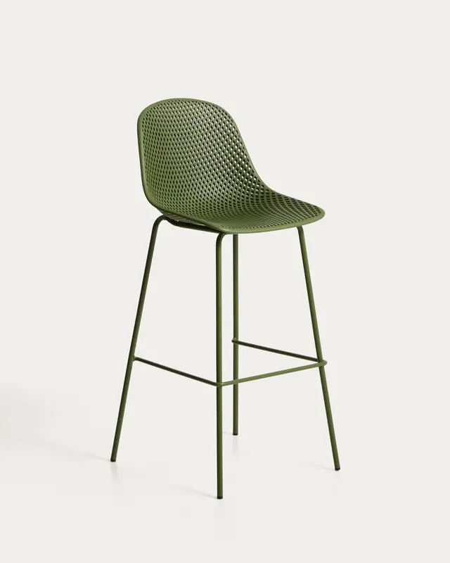 Outdoor-Hocker Quinby in Grün, 75 cm