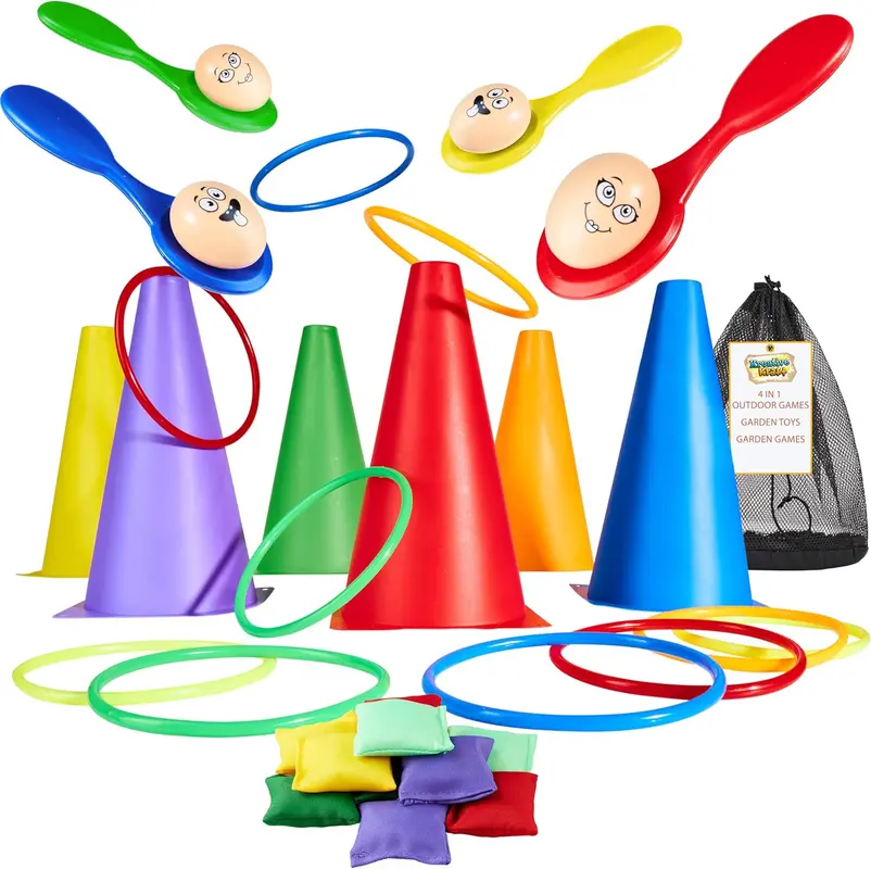 Outdoor-Spieleset für Kinder (4-in-1 Set), 4 in 1 Set