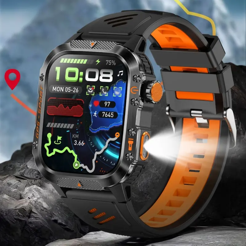 Outdoor-Sportuhr mit GPS und Bluetooth-Telefonie