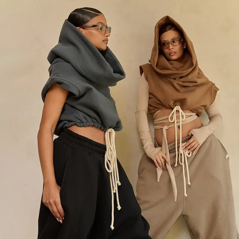Oversized Kapuzen-Sweatshirt für Damen