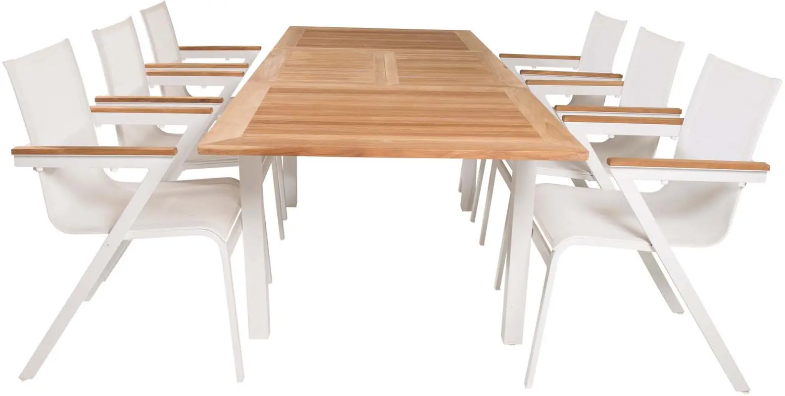 Panama Outdoor-Tischset + Mexico 160cm/6St.