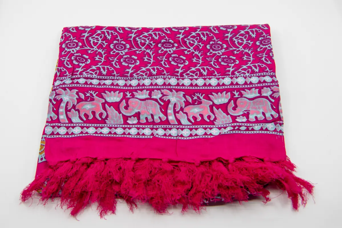 Pareo Sarong Lunghi mit Mandala-Muster - Pink - 140x100cm