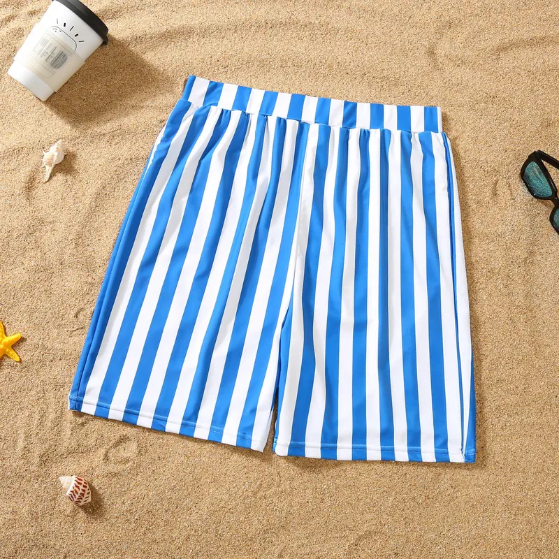 Partnerlook Bikini blau-weiss gestreift