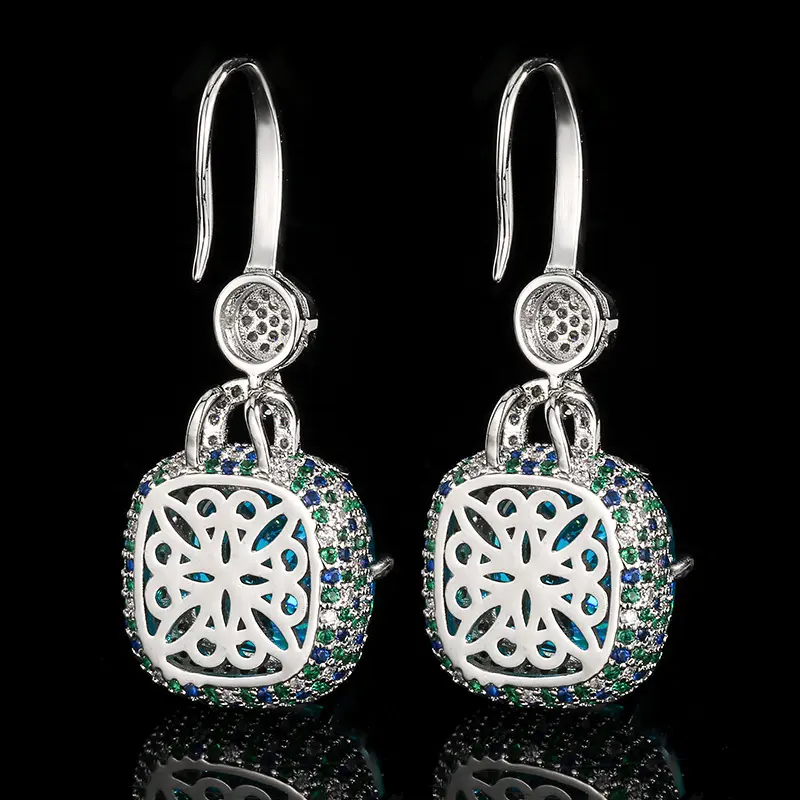 Paru Saphir Vintage Ohrringe