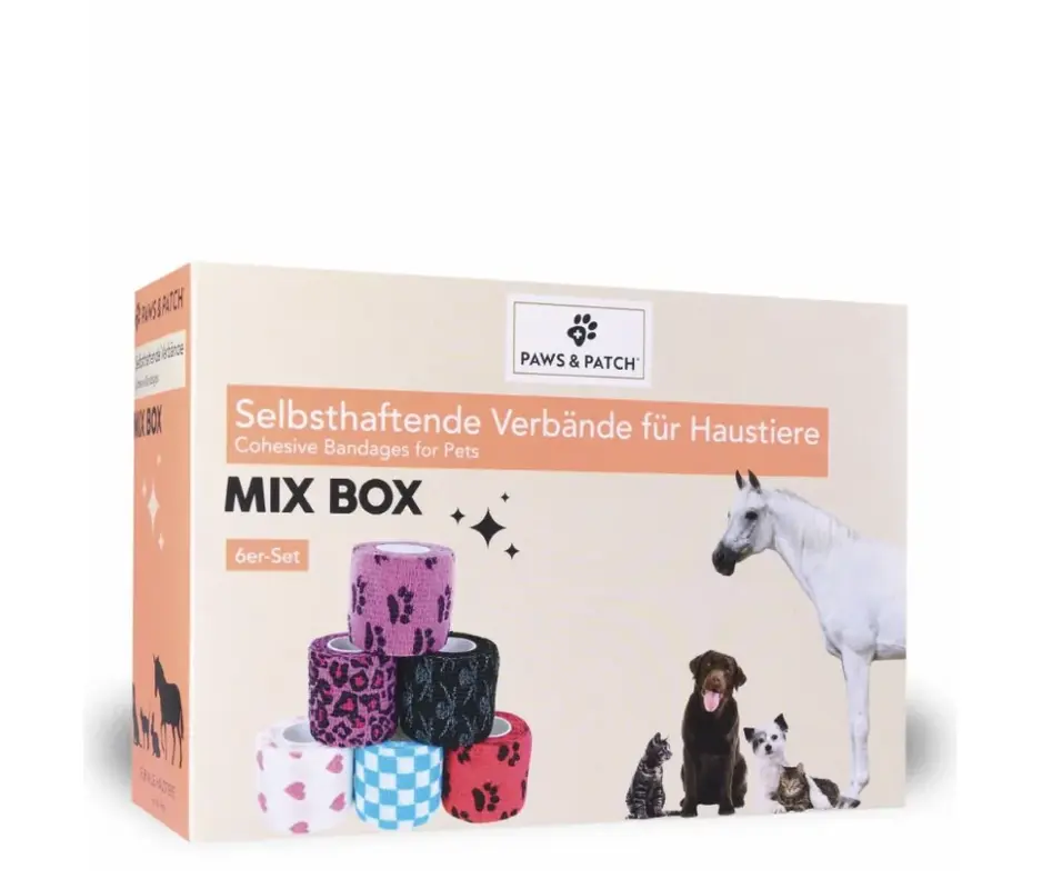 Paws & Patch Selbsthaftende Verbände für Haustiere