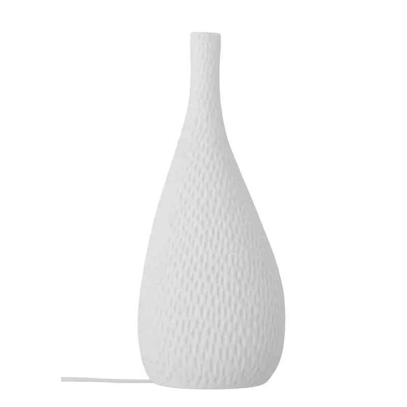 Pela Tischlampe, Weiss, Steingut
