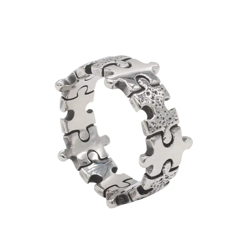 Personalisierter Antik-Stil Geometrischer Ring