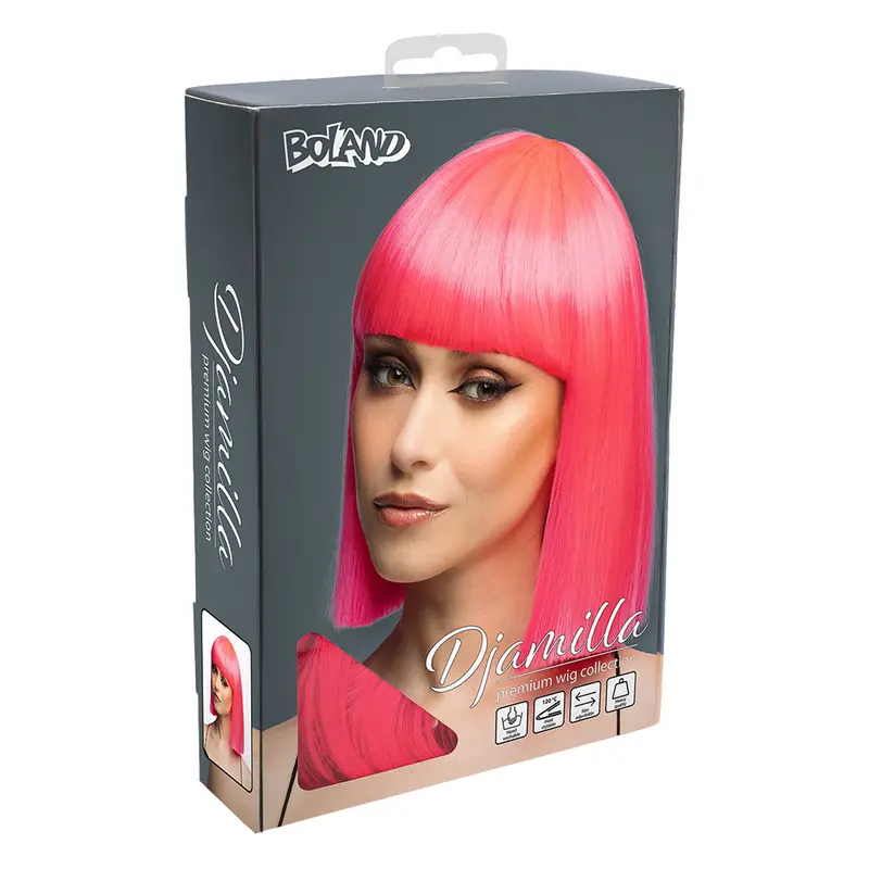 Perücke Djamilla Bob pink