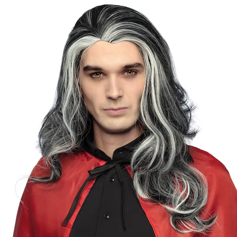 Perücke Vampire Louis, schwarz