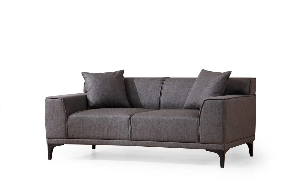Petra 2 2er Sofa - Anthrazit