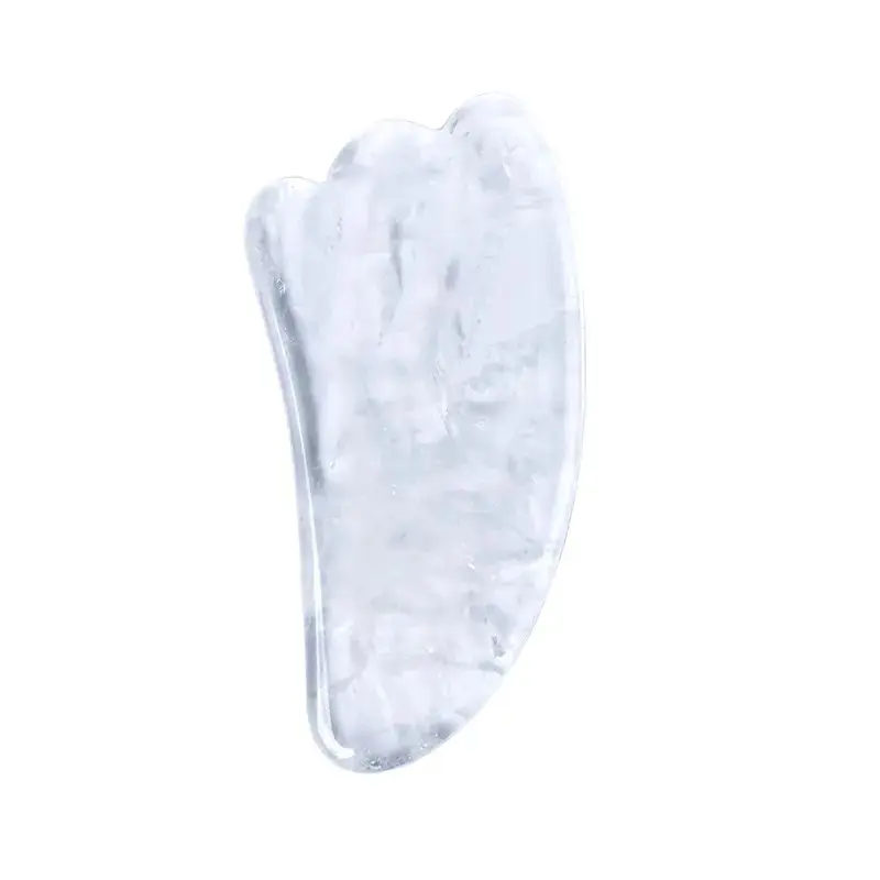 Planche de Gua Sha en Cristal de Roche – Massage et Clarté Énergétique