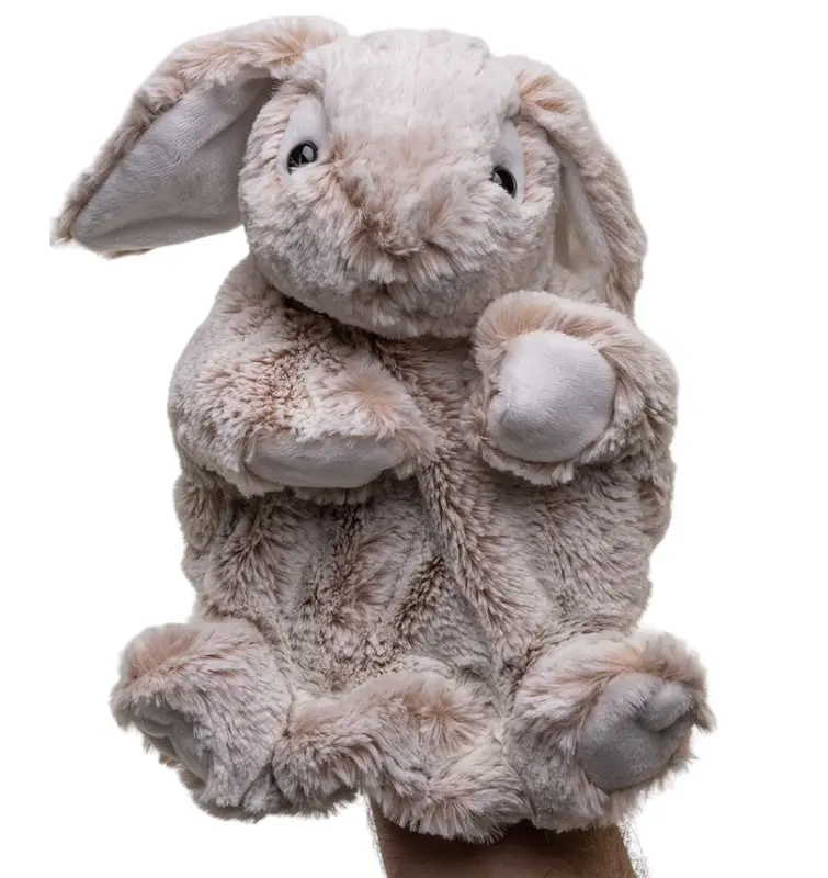 Plüsch Handpuppe Hase 25cm