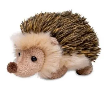 Plüsch Igel 13 cm gold-braun