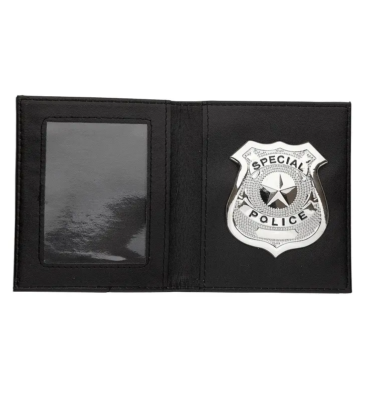 Polizei-Abzeichen in Brieftasche