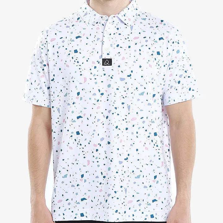 Polo-Shirt für Herren – bedruckt, kurze Ärmel