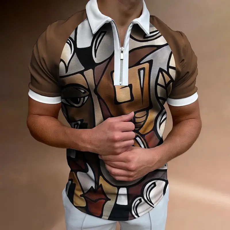 Polo-Shirt gestreift mit Reverskragen