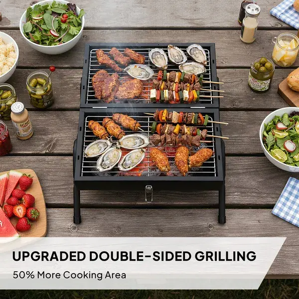 Portabler Holzkohlegrill für Outdoor