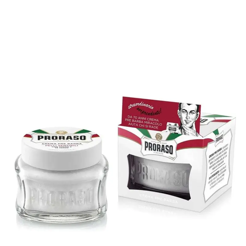 Pre-Shave Cream weisse Linie für empfindliche Haut - Proraso