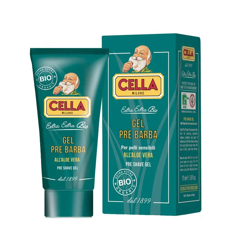 Pre-Shave Gel Bio mit Aloe Vera - Cella Milano