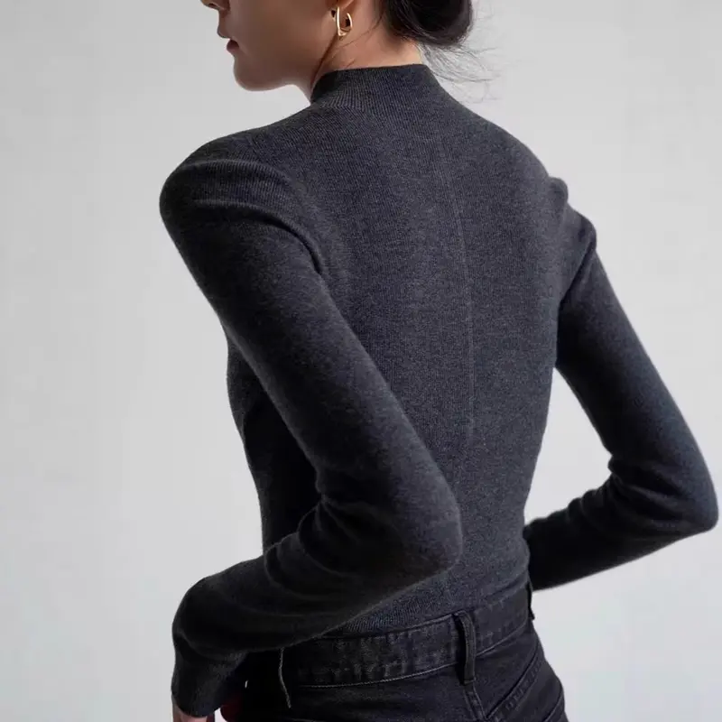 Premium Merino Wolle Rundhalspullover