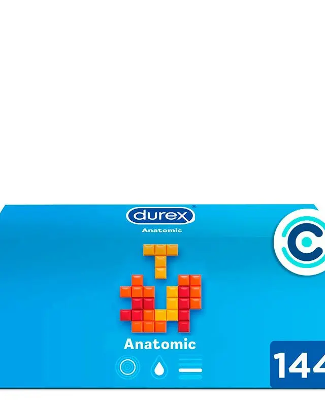 Préservatifs Durex Anatomic (144pces) 56mm