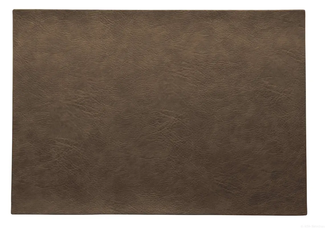 PU Tischset Veganleder 33x46cm nougat