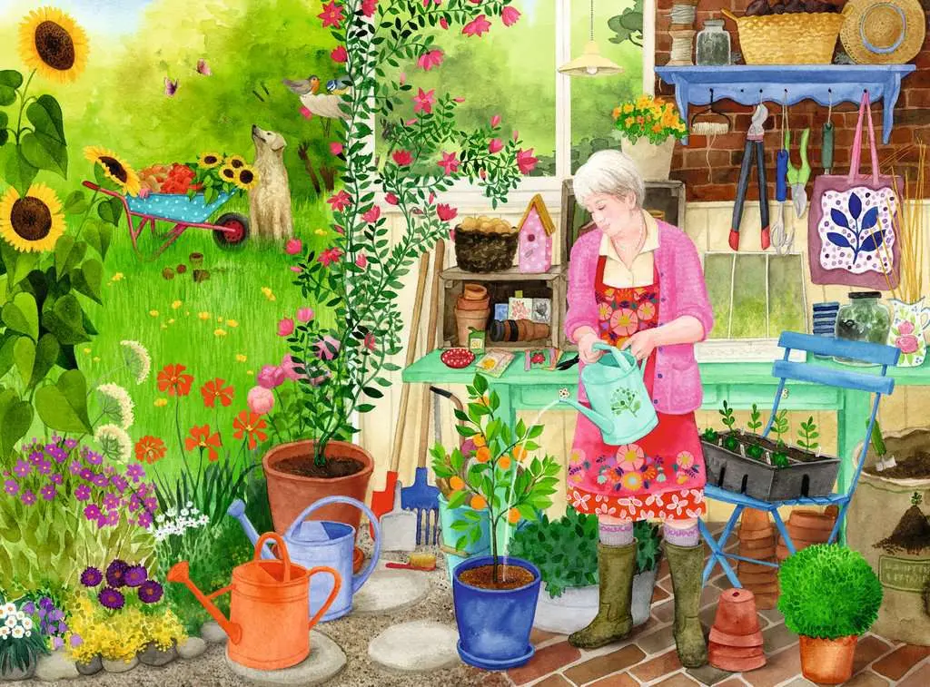 Puzzle 100 pièces - Jardinage
