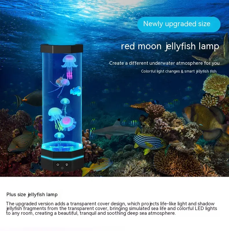 Quallen-Lava-Lampe mit 17 Farben