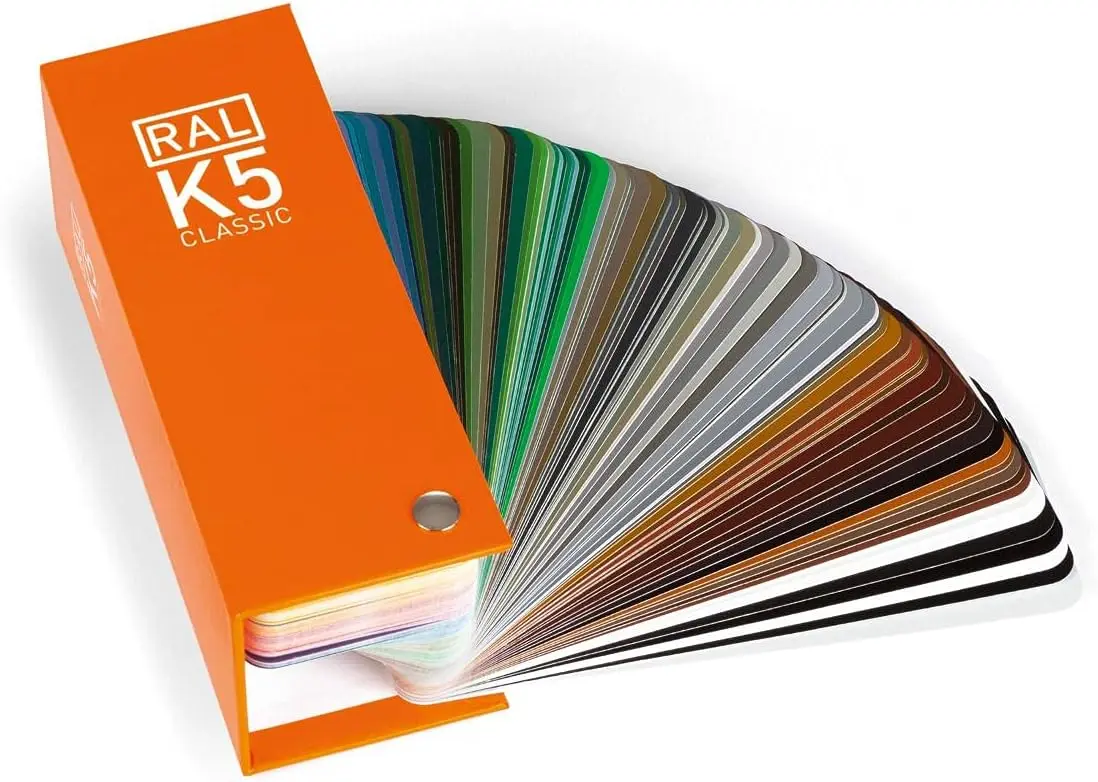 RAL-Farbfächer mit 216 Farben, 0.1W x 0.2L m