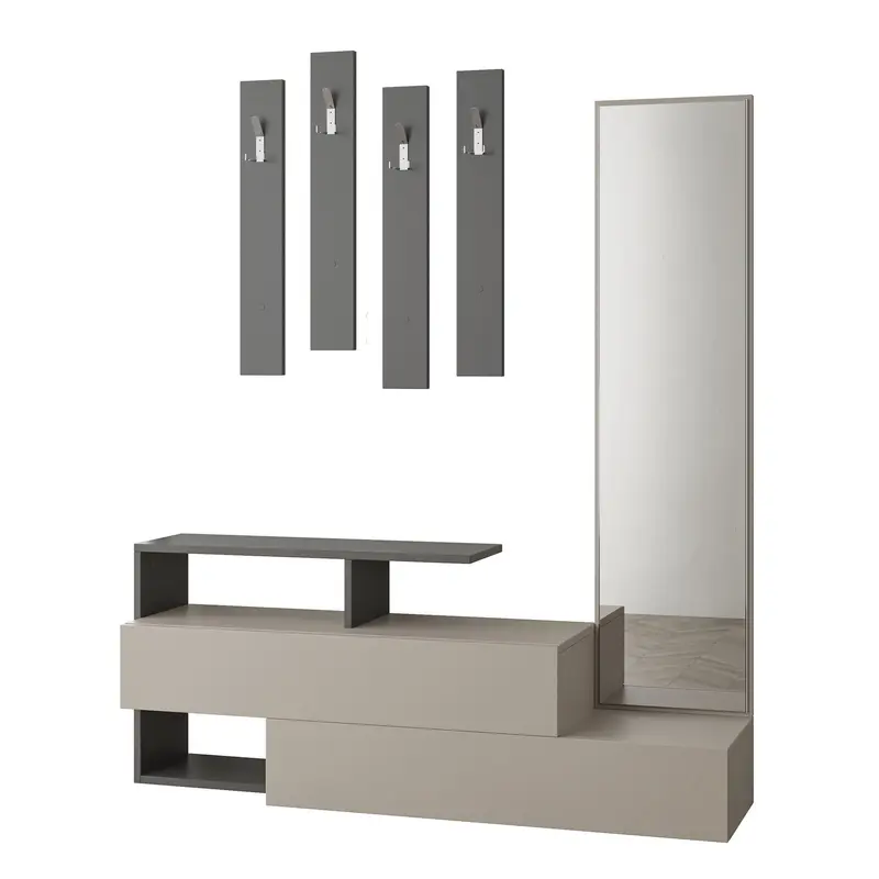 Ramda Garderobe - Licht Mocha Anthrazit