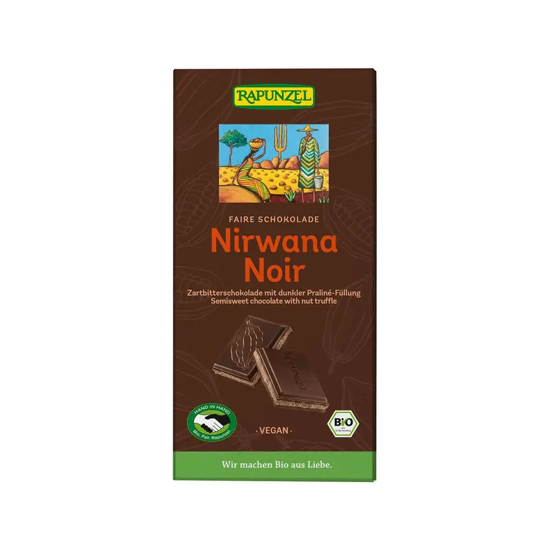 Rapunzel Schokolade Nirwana Noir, HiH, EU Bio / Fairer Handel 100g