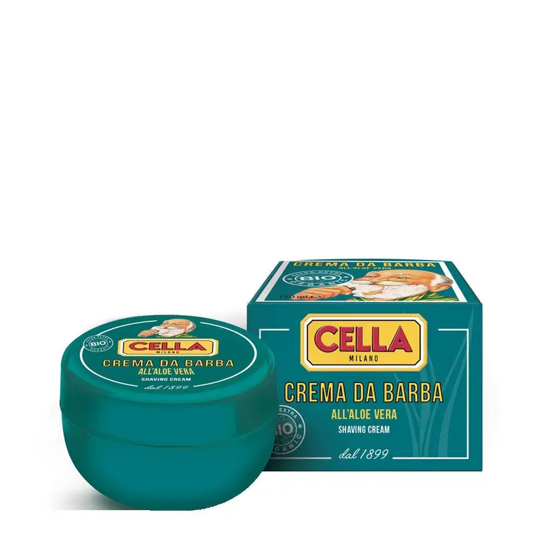 Rasiercreme in Schale Bio mit Aloe Vera - Cella Milano