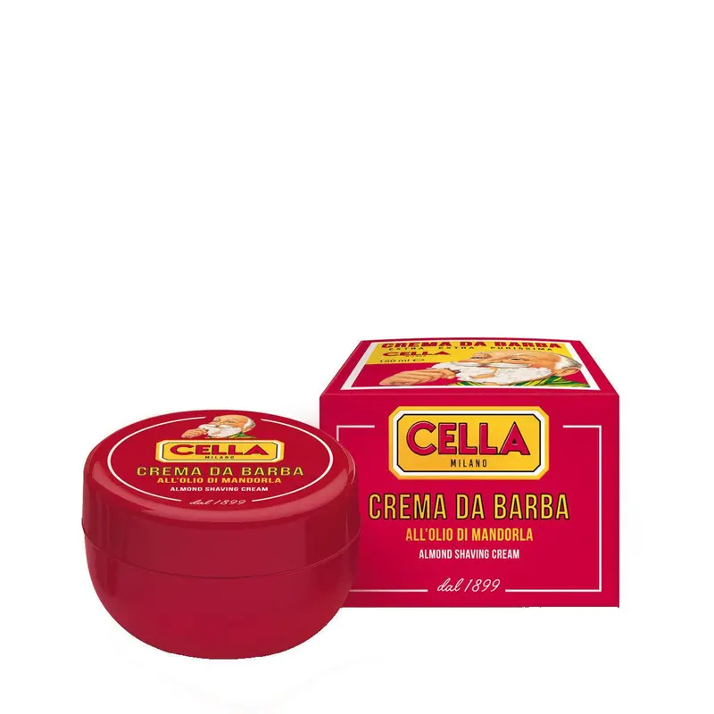 Rasiercreme in Schale mit Mandelöl - Cella Milano