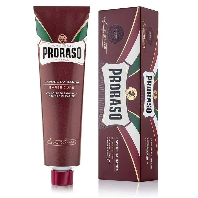 Rasiercreme rote Linie für dichte Bärte - Proraso