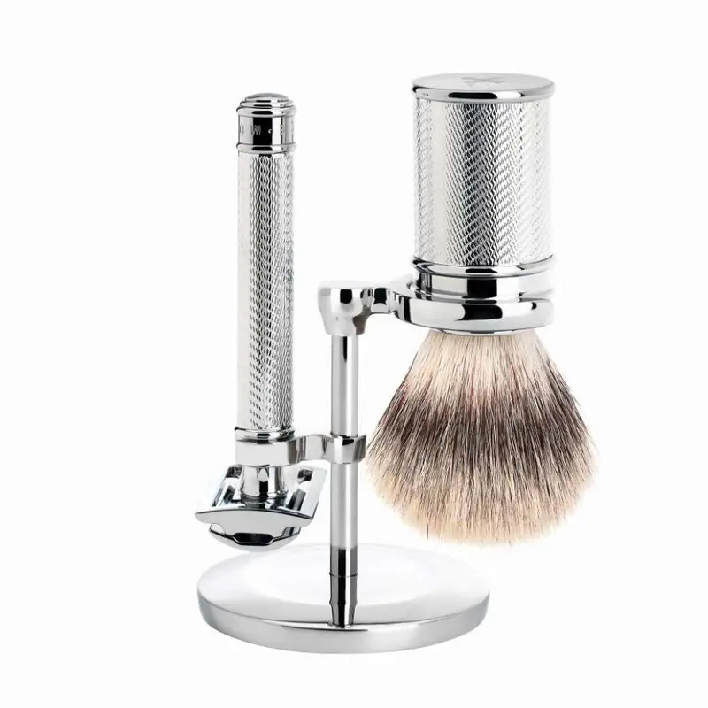 Rasierhobel-Set Traditional chrom - Mühle