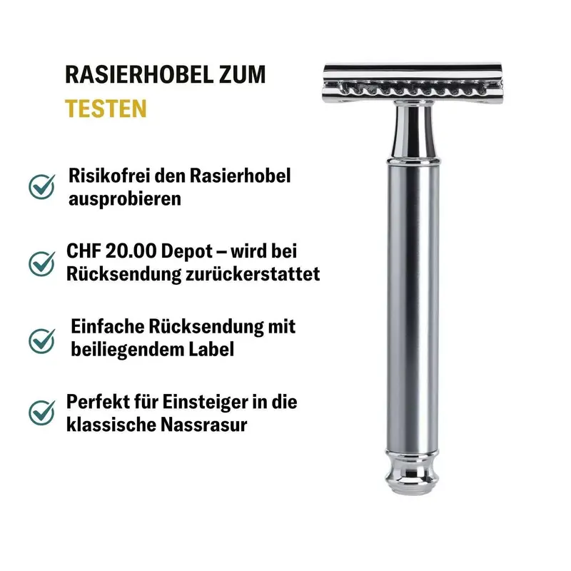 Rasierhobel zum testen