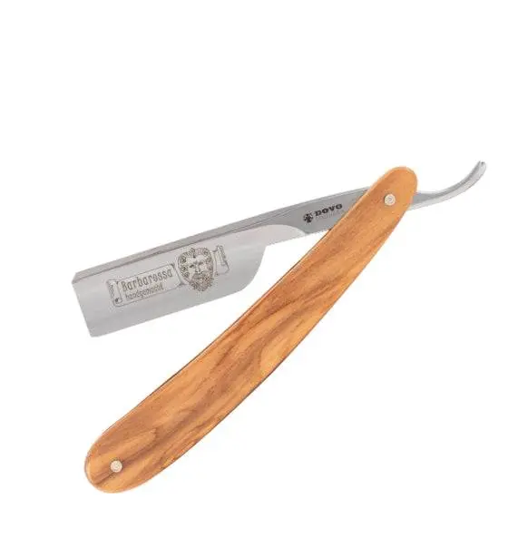 Rasiermesser Barbarossa Olivenholz Gradkopf 5/8" - Dovo