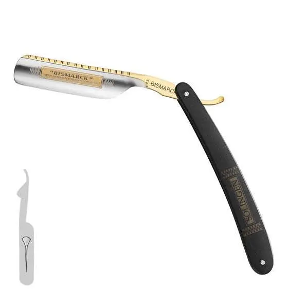 Rasiermesser Bismarck Ebenholz Rundkopf 6/8" - Dovo