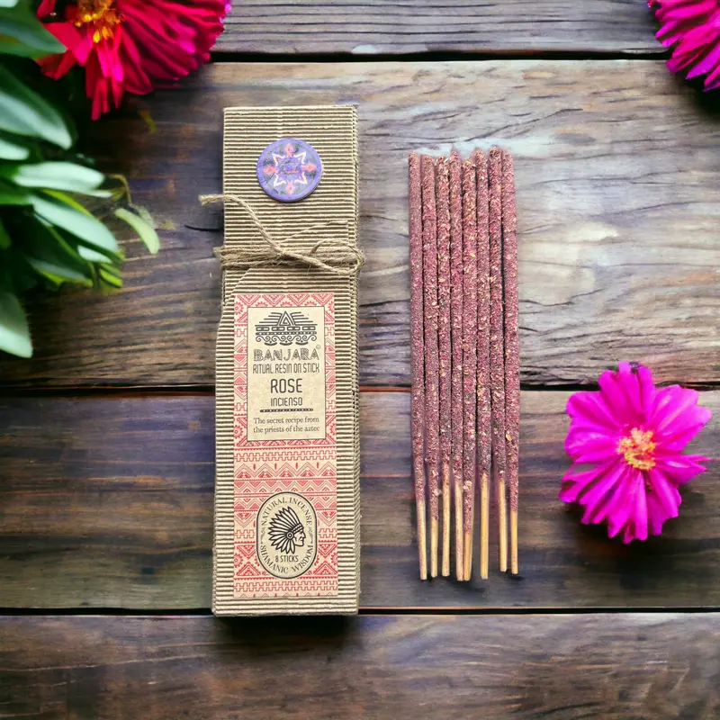 Räucherstäbchen Banjara Rosen 8er Set – Duft für Meditation & Wohlbefinden